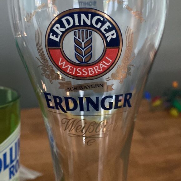 Lot of 3 Beer Glasses Rolling Rock, Corona Light and Erdinger - Picture 9 of 9